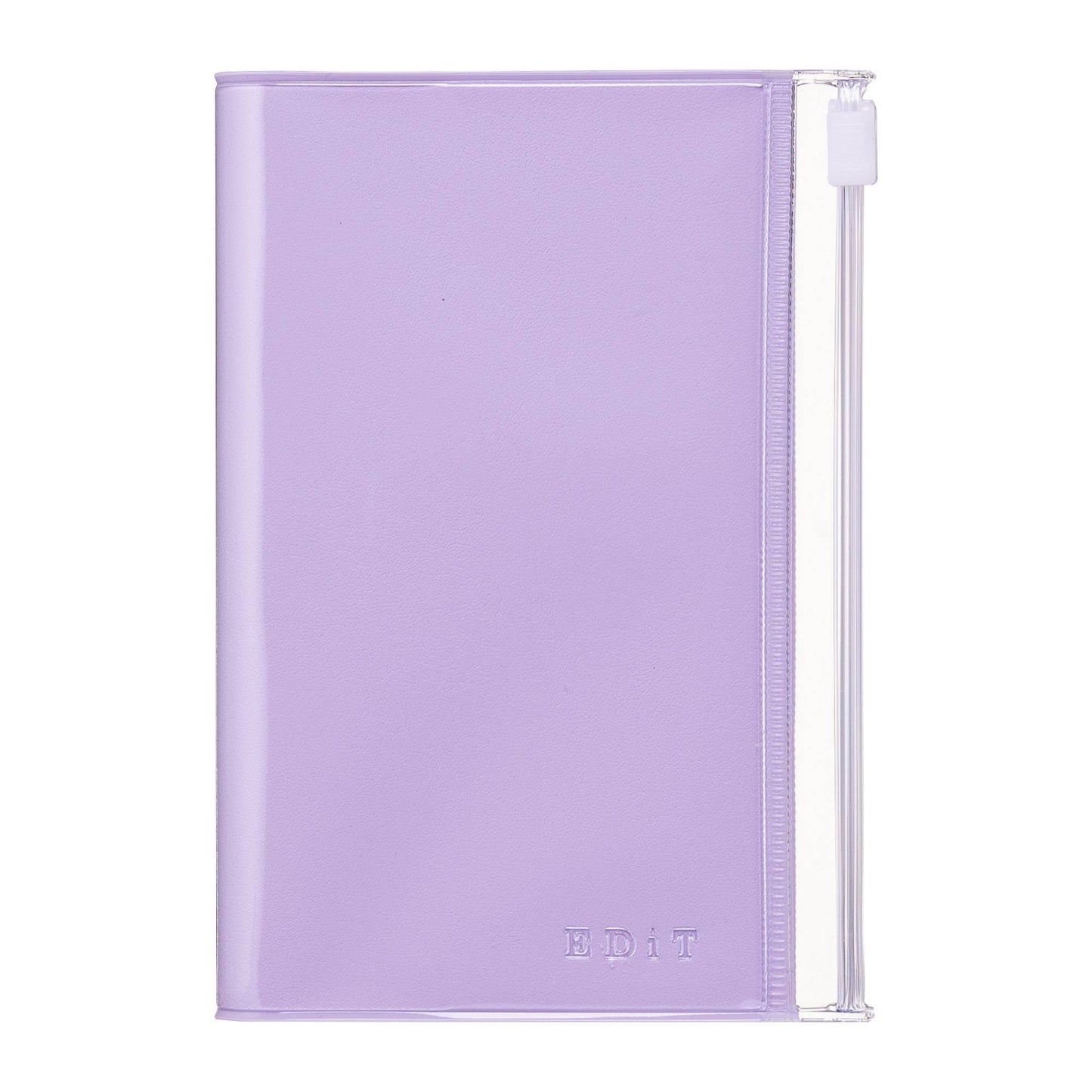 EDiT B7 Grid Notebook with PVC Cover & Zipper Pocket: Midnight Black