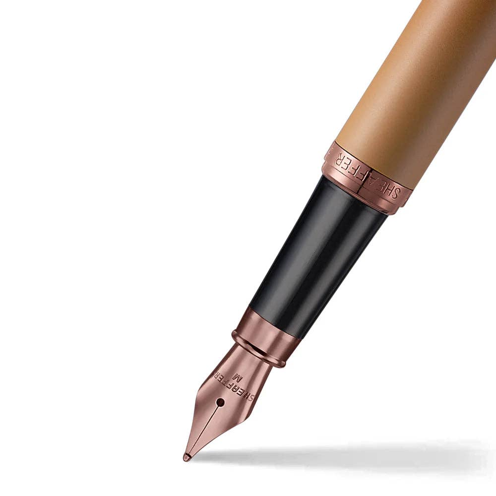 Sheaffer® VFM 9428 Coffee Edition Matt Brown Fountain Pen with Regal Brown PVD Trims: Fine