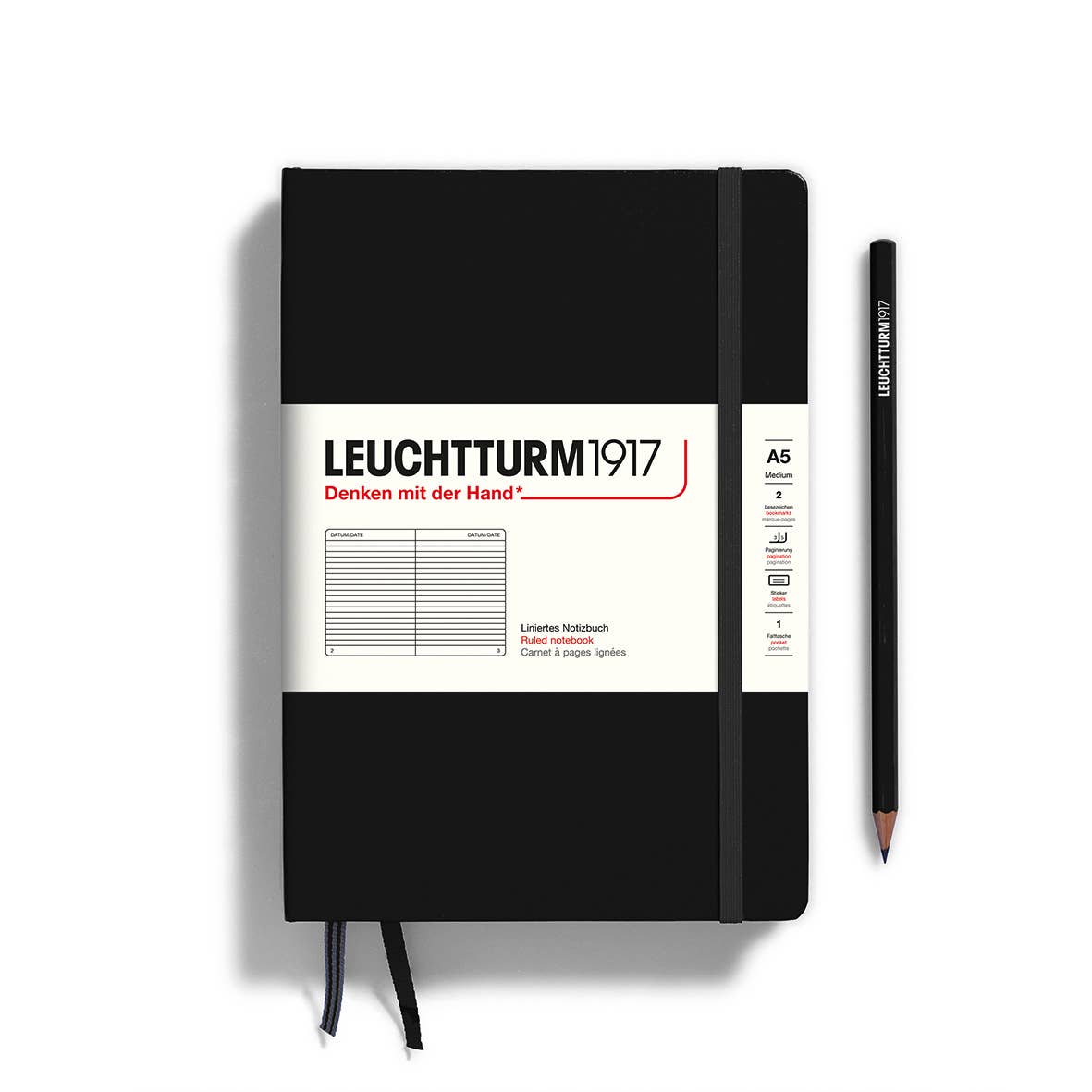 Leuchtturm Notebooks - Medium (A5): Pacific Green / Hardcover / Ruled