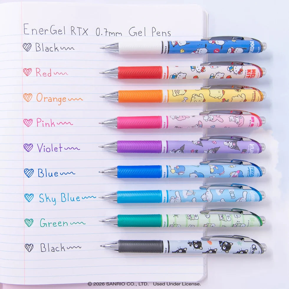 Pentel EnerGel RTX Hello Kitty and Friends .7mm Limited Edition Individual Pen