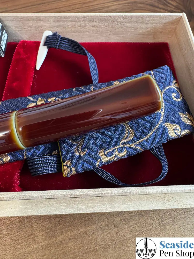 Nakaya Dorsal Fin V.2 Heki Tamenuri Fountain Pen Broad Nib Fountain Pens