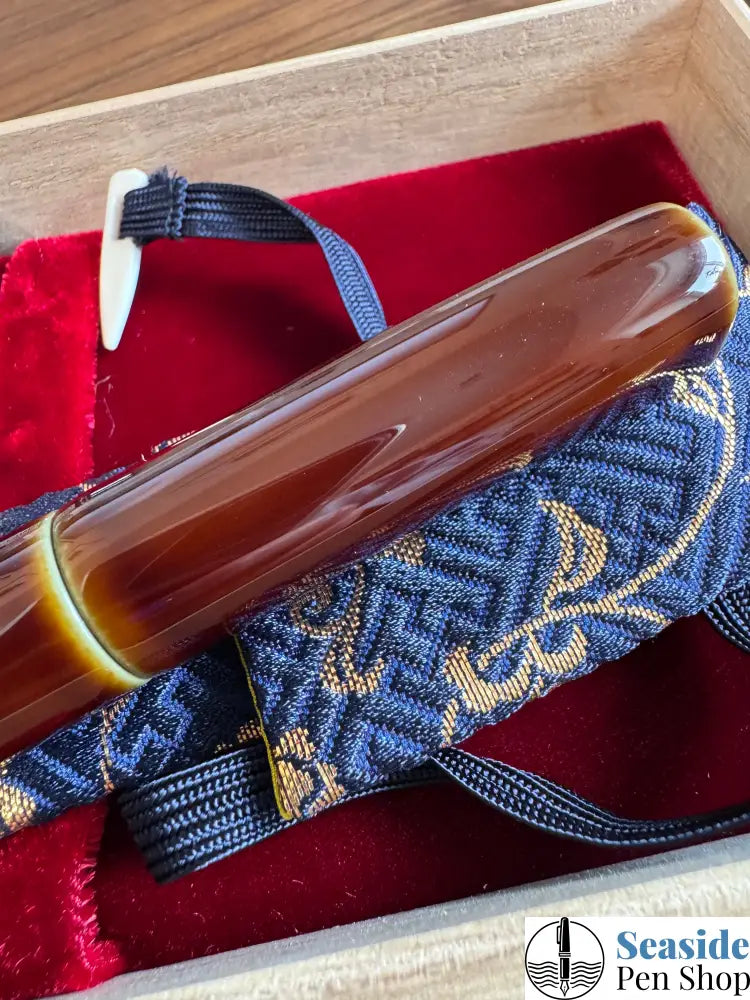 Nakaya Dorsal Fin V.2 Heki Tamenuri Fountain Pen Broad Nib Fountain Pens
