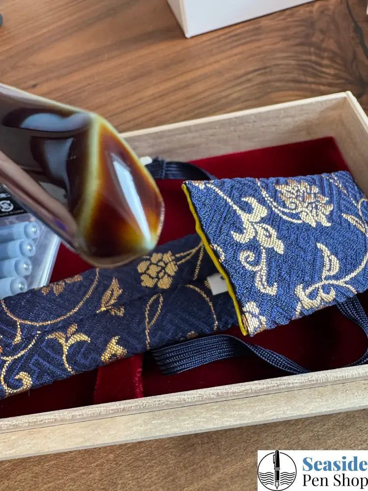 Nakaya Dorsal Fin V.2 Heki Tamenuri Fountain Pen Broad Nib Fountain Pens