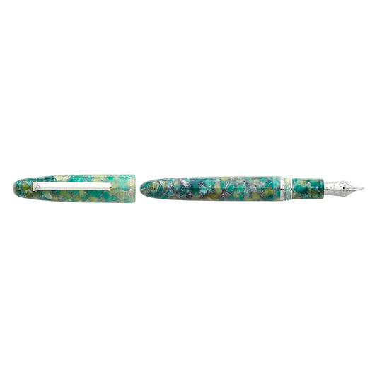 Esterbrook Estie Sea Glass with Silver trim Fountain Pen Fine nib**