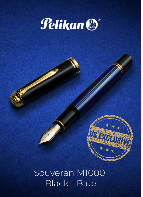 Pelikan M1000 Black Blue US Exclusive