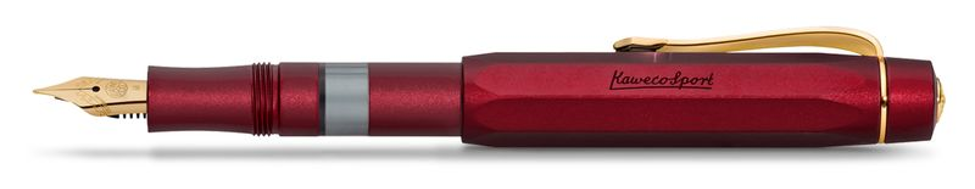 Kaweco Piston Sport AL Fountain Pen Starter Set Bordeaux